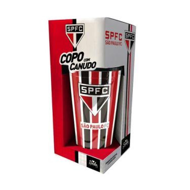 Imagem de Copo Canudo Do São Paulo 450 mL Produto Oficial Licenciado - Sude, Lis