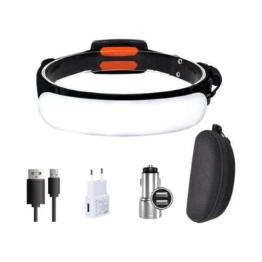 Imagem de Lanterna De Cabeça Recarregável À Prova d'Água Com 31 LEDs USB Portáti
