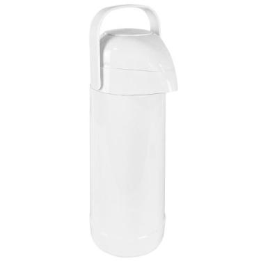 Imagem de Garrafa Térmica 1 Litro Quente Fria Termolar Branco Magic Pump, 1L, Br