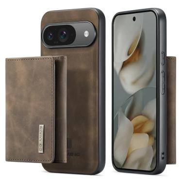 Imagem de Capa carteira de couro magnética destacável 2 em 1 para Google Pixel 10 Pro, com 7 compartimentos para cartão + compartimento para dinheiro, recurso de suporte, TPU à prova de choque e capa de