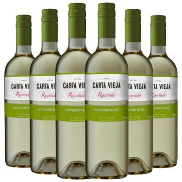 Imagem de Kit 6 Vinhos Carta Vieja Reservado Sauvignon Blanc - Kit Divvino