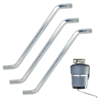 Imagem de 3pçs Chave para Triturador de Lixo, Chave 1/4 de Liga Compatível com Insinkerator Moen Whirlpool Reparo e Substituição