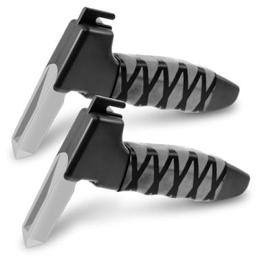 Imagem de UYEXM Maçaneta de porta de carro para idosos - Puxadores de suporte de assistência para deficientes - bengala automotiva portátil para idosos - disjuntor de janela - Puxadores de trava de porta de