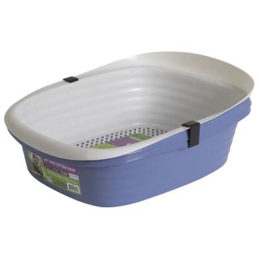 Imagem de Caixa de Areia Sifting Litter Pan 3 em 1 Grande Com Peneira Para Gatos - Petmate