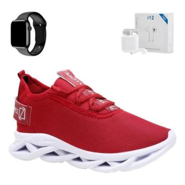 Imagem de Kit Tenis Esportivo Masculino + Smart Watch + Fone De Ouvido - Versitz