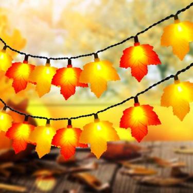 Imagem de Luzes de corda Abeja 2,6 m Maple Leaf 10 LED 110V