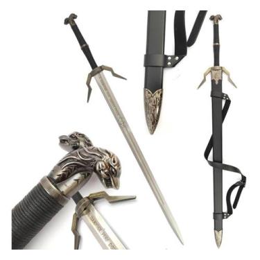 Imagem de Espada Medieval The Witcher Geralt Of Rivia Inox Bainha - GS