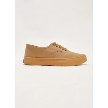 Imagem de Tênis Redley LR10 Originals Casual Em Lona Cáqui Látex, Marrom, 41