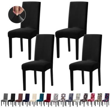 Imagem de Capas para cadeiras de sala de jantar Fafua Stretch, conjunto de 4 lav