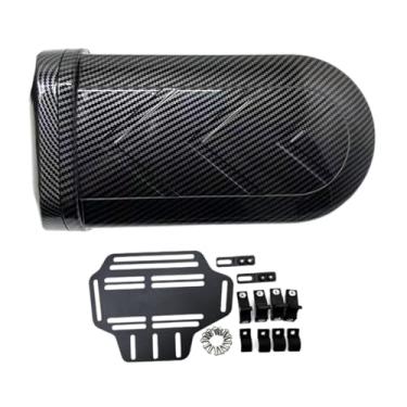 Imagem de MotiveTech Caixa lateral para motocicleta, caixa de ferramentas para motocicleta, suprimentos seguros, armazenamento portátil para reparo, estojo lateral para, Cinza