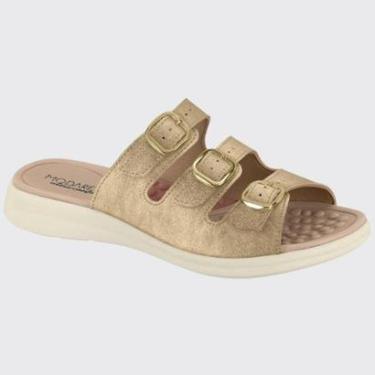 Imagem de Sandália Feminino Papete Slide Tiras Fivela Conforto Modare 7174.122.24250-Feminino