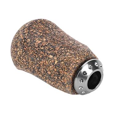 Imagem de Carretel de pesca com alça não tóxica e durável puxador de madeira ferramenta de reparo para molinetes de fundição de isca (C)