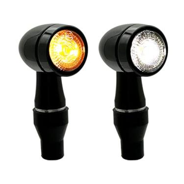 Imagem de MGMSINYO Mini motocicleta com seta cromada preta (preta, 2 peças-YE/WH)