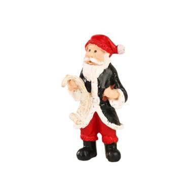 Imagem de Fancyes Estatueta de Papai Noel para Decoração de Natal, Adereço Fotográfico Realista, Estátua de Papai Noel Pintada à Mão para Quarto, Holding a Pen
