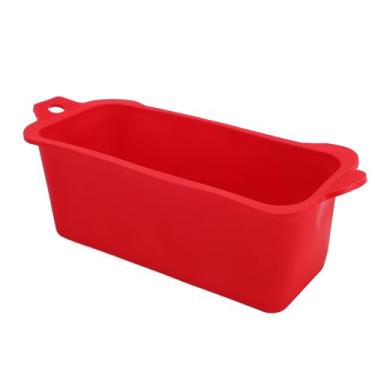 Imagem de Generic Forro da Bandeja de Graxa, Forro de Copo de Graxa Reutilizável Resistente a Riscos Resistente Ao Calor para Acampamento de Churrasco (Vermelho)