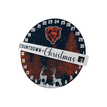 Imagem de Pegasus Sports Placa de parede NFL Countdown to Christmas - 30,5 cm, cores do time (Chicago Bears)