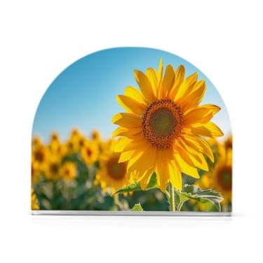 Imagem de Qilmy Porta-guardanapos de girassol para mesas – Porta-guardanapos para cozinha, porta-guardanapos de mesa, porta-guardanapos de coquetel, porta-guardanapos de papel490