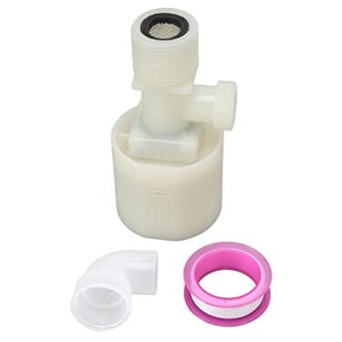 Imagem de Válvula de controle de nível de água, rosca macho interior G1, controlador de bola flutuante automático, interruptor de tanque de torre de água de plástico, enchimento automático