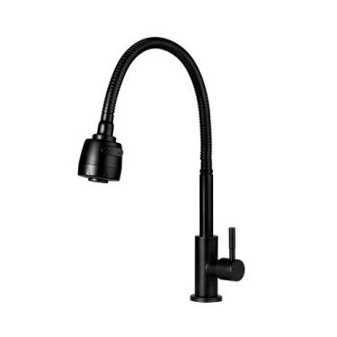 Imagem de Torneira Para Cozinha Em Aço Inox 304 Jaguaribe Pingoo.casa - Preto