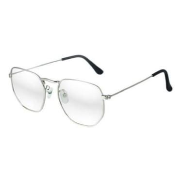 Imagem de Óculos Hexagonal Para Grau Feminino Masculino Vintage Retro - Agoc Lif