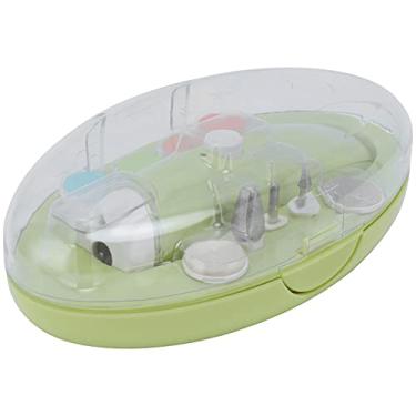 Imagem de Cryfokt Kit Portátil para Aparador de Unhas para Bebês, Lixa de Unhas Elétrica Recarregável, 6 CabeçAs de Polimento, Leve e Seguro, Kit de Manicure para CriançAs, Cuidados Com As (Amarelo)