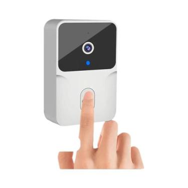 Imagem de Campainha De Vídeo WIFI Com Visão Noturna HD Recarregável E Intercomun