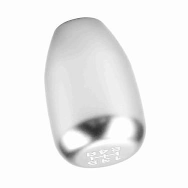 Imagem de Generic Botão de Mudança de Marcha do Carro Alavanca de Câmbio Manual de 5 Velocidades Com 3 Adaptadores, Fabricação de Precisão para Alta Confiabilidade, Cor Brilhante Não Desbota Facilmente, (Prata)