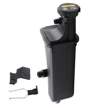 Imagem de maXpeedingrods Reservatório de recuperação de transbordamento do líquido de arrefecimento do motor com sensor de nível frontal para BMW 320i 323i 323Ci 325i 325Ci 325xi 328i 328Ci 328iC 330i E46 X3