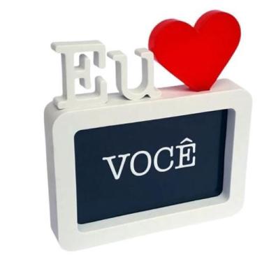 Imagem de Porta Retrato - Eu Te Amo Coração - Para Fotos 10x15 - Decorativo ou P