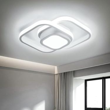 Imagem de Luminária de Teto Pendente LED Moderna - Bivolt 110/220V, Ideal para Corredor, Sala, Quarto e Cozinha, Iluminação Decorativa e Versátil (Branco)