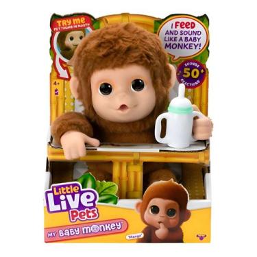 Imagem de Little Live Pets Pelúcia My Baby Macaquinho Fun F0173-0