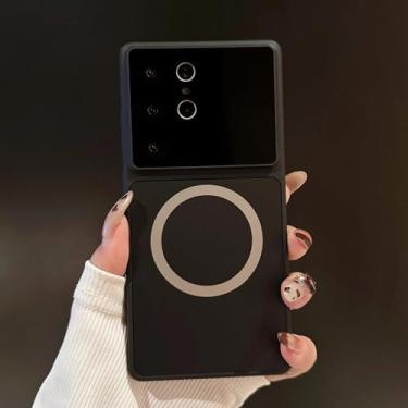 Imagem de Capa para carregamento sem fio para Samsung Galaxy S26 S25 S24 S25 Ultra, capa rígida à prova de choque (para Samsung S26 Ultra/Preta)