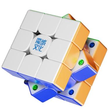 Imagem de Bukefuno MoYu WeiLong WRM V11 versão magnética 3x3 cubo de velocidade magnético – Cubo mágico sem adesivo