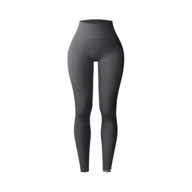 Imagem de Leggings De Cintura Alta Slim Sem Costura Para Mulheres, Yoga, Fitness