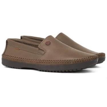 Imagem de Sapato Masculino Freeway Mocassim Sapatilha Casual Couro Costurado LOGAN4-Masculino