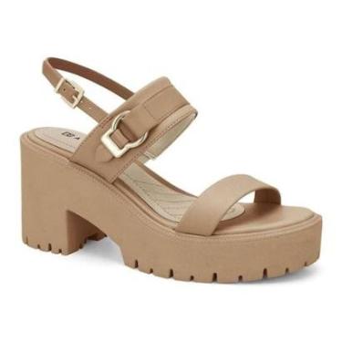 Imagem de Sandália Ramarim Plataforma - Feminina - Nude-Feminino