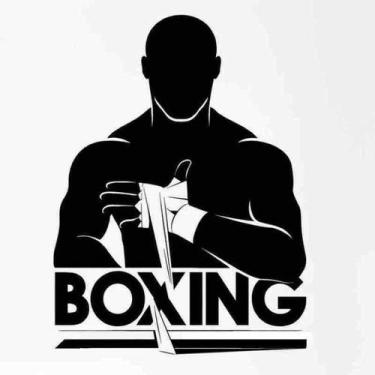 Imagem de Adesivo de parede Boxing Fitness Gym Decor Boxer Wrapping Hands - yiwe
