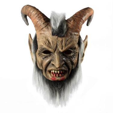 Imagem de Máscara de cosplay Lucifers Halloween Latex Overhead Prop - yiweisai