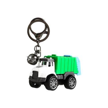 Imagem de Chaveiro Creative Recycling Garbage Truck Miniature Toy Tru - Yiweisai