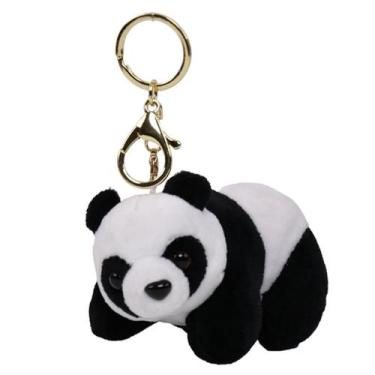 Imagem de Pingente de chaveiro de boneca de pelúcia Panda 10,5 cm - yiweisai