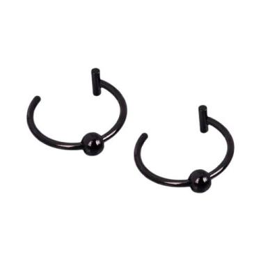 Imagem de Argola De Nariz Falsa Em Aço Inoxidável 316L, Argola De Septo, Brinco 