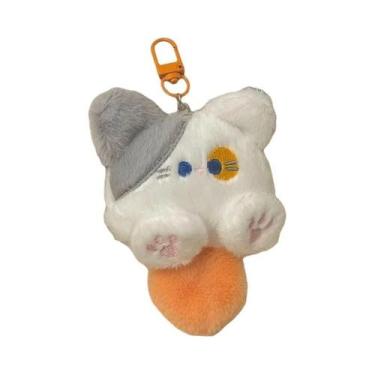 Imagem de Chaveiro De Pelúcia De Gato Com Cauda Longa, Estilo Kawaii, Para Mulhe