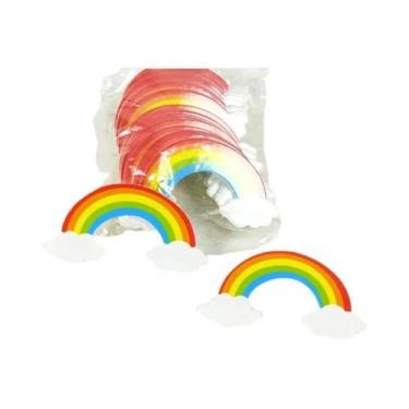 Imagem de Palitos Decorativos Para Cupcakes Coroa De Princesa Dourada 50 Peças -