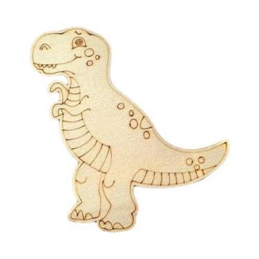 Imagem de Artesanato De Dinossauros De Madeira Para Crianças, 10 Peças, Ornament