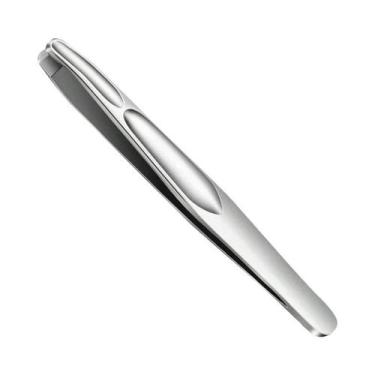 Imagem de Pinça De Sobrancelha Premium Com Ponta Redonda Para Remoção Precisa De