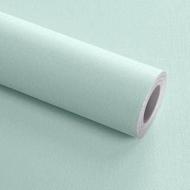 Imagem de Kit 10 Metros de Papel de Parede Lavavel Textura Linho Verde Água - Op