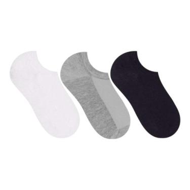 Imagem de Kit 3 Pares De Meia Sapatilha Esportiva Selene 34/39, Multicolor, U