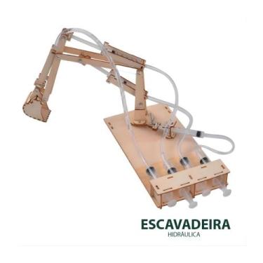 Imagem de Brinquedo de montar educaplay linha maker - polibrinq -, ESCAVADEIRA