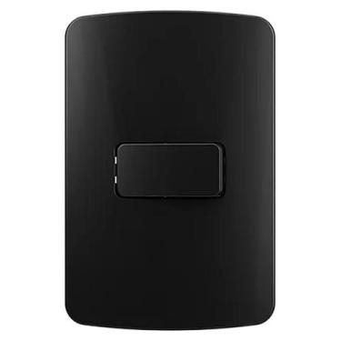 Imagem de 1 CONJUNTO INTERRUPTOR SIMPLES 10a MARGIRIUS LINHA B3 PRETO