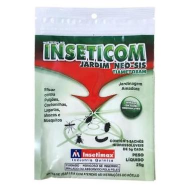 Imagem de Inseticida Inseticom Jardim Neo Sis 25g Lagartas Pulgões Moscas Mosqui